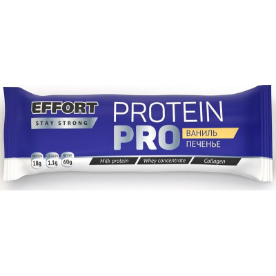 Батончик Effort "Protein ваниль/печенье, 60 г