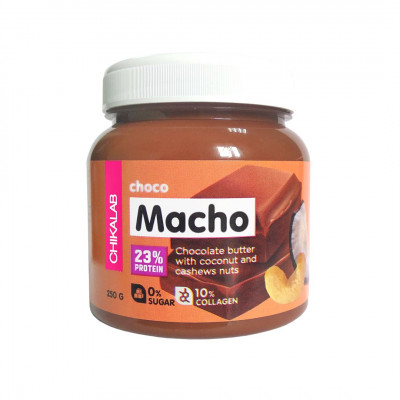 Паста Chikalab CHOCO MACHO Шоколадная паста с кокосом и кешью