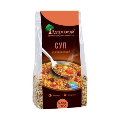 Суп мексиканский с рисом и кукурузой, 250 г. Здороведа