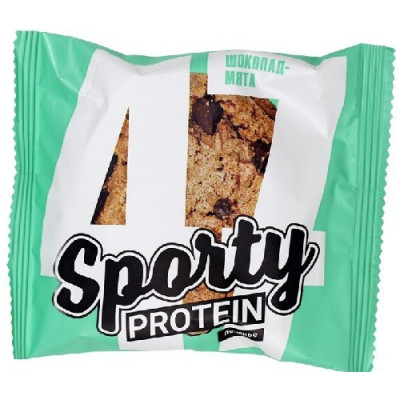 Печенье Sporty Protein Шоколад-мята , Sporty, 65 г