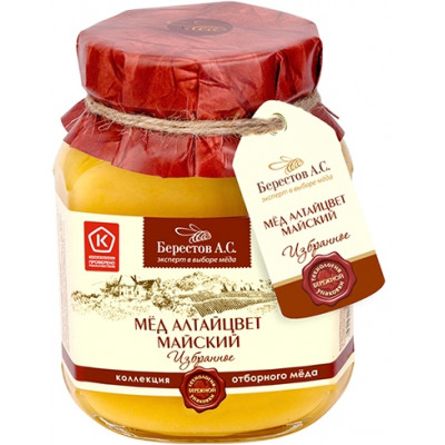 Мед "Майский", Берестов А.С., 500 г, ст/б