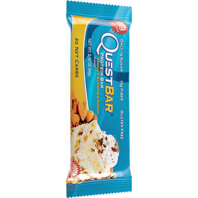 Протеиновый батончик Vanilla Almond Ваниль-Миндаль, Questbar, 60 г