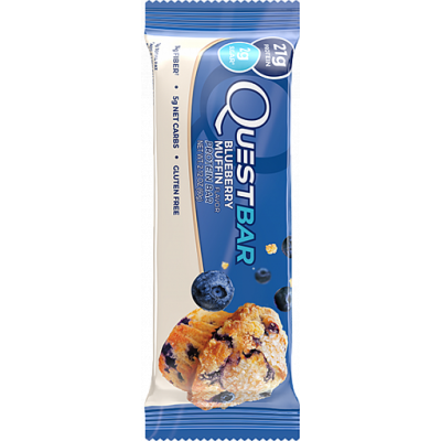 Протеиновый батончик Blueberry Muffin Черничный маффин Questbar, 60 г Протеиновый батончик Blueberry Muffin Черничный маффин Questbar, 60 г