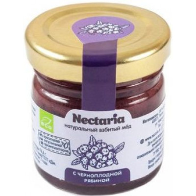 Взбитый мед с Черноплодной рябиной, Nectaria, 40 г Взбитый мед с Черноплодной рябиной, Nectaria, 40 г