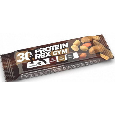 Батончик протеиновый Арахис GYM 30%, Proteinrex, 60 г