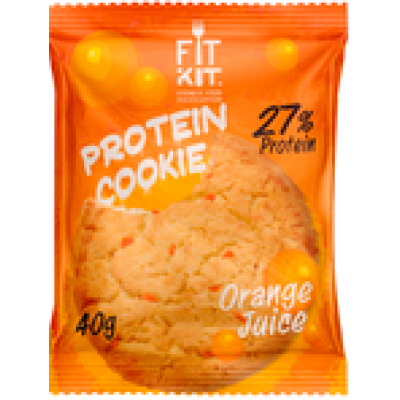 Протеиновое печенье Апельсиновый сок, FitKit, 40 г Протеиновое печенье Апельсиновый сок, FitKit, 40 г