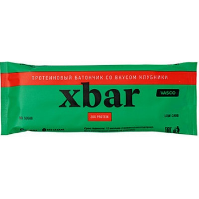 Протеиновый батончик Xbar Клубника, Васко, 60 г Протеиновый батончик Xbar Клубника, Васко, 60 г