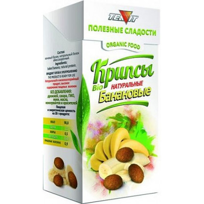 Крипсы Банановые, Тиавит, 30 г Крипсы Банановые, Тиавит, 30 г