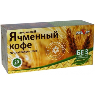 Ячменный кофе натуральный, Тиавит, 20 шт. по 3 г