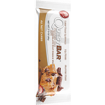 Протеиновый батончик Chocolate Chip Cookie Dough Шоколадное печенье, Questbar, 60 г
