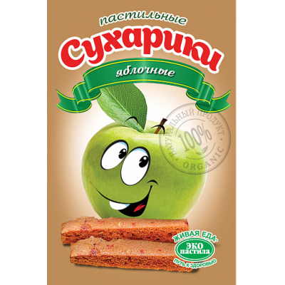 Пастильные сухарики Яблочные, Эко пастила, 60 г Пастильные сухарики Яблочные, Эко пастила, 60 г