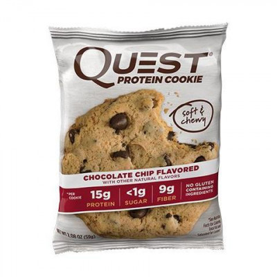 Печенье Chocolate Chip Cookie, Quest Cookie, 59 г