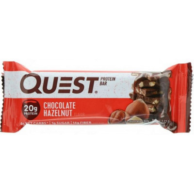 Протеиновый батончик Chocolate Hazelnut Шоколад- Фундук, QuestBar, 60 г