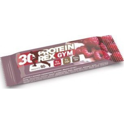 Батончик протеиновый Малина-йогурт GYM 30%, ProteinRex, 60 г Батончик протеиновый Малина-йогурт GYM 30%, ProteinRex, 60 г
