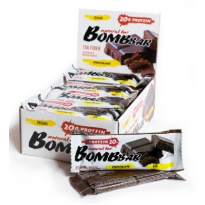 Протеиновый батончик Шоколад, Bombbar, 60 г Протеиновый батончик Шоколад, Bombbar, 60 г