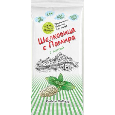 Натуральный батончик из сушеных ягод Шелковицы с мятой, 20 г