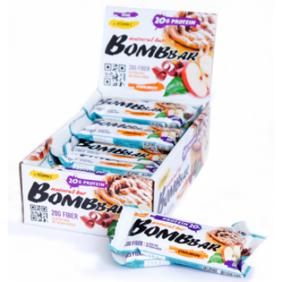 Протеиновый батончик Яблоко - Корица, Bombbar, 60 г