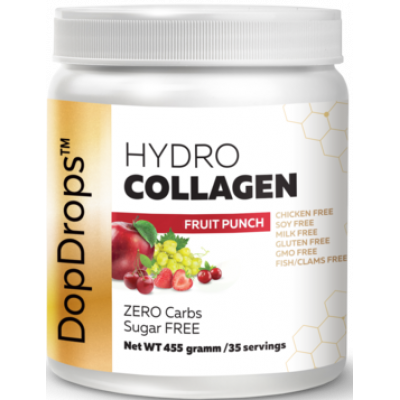 Гидролизованный коллаген Hydro Collagen Fruit punch, DopDrops, 455 г