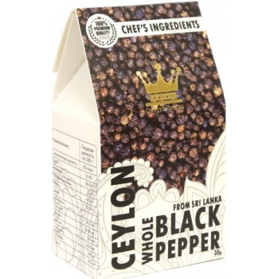 Черный перец горошком Premium Шри-Ланка, UnitedSpices, 30 г