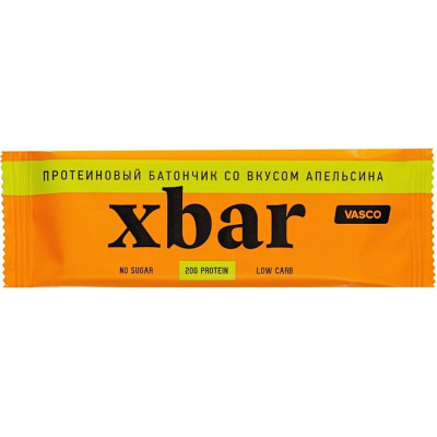 Протеиновый батончик Xbar Апельсиновый, Васко, 60 г Протеиновый батончик Xbar Апельсиновый, Васко, 60 г