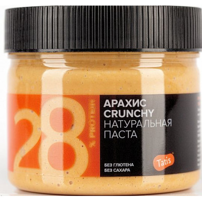 Паста арахисовая натуральная хрустящая, Tatis, 300 г