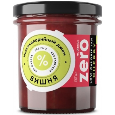 Джем низкокалорийный ZERO Вишня, 270 г