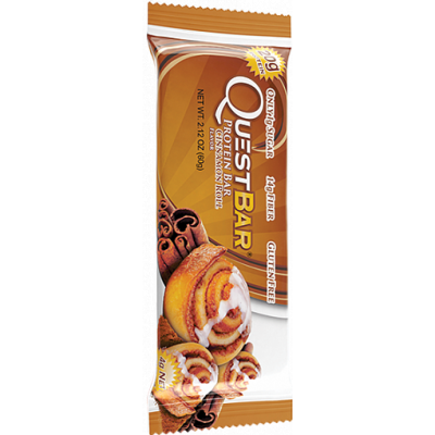 Протеиновый батончик Cinnamon Roll Булочка с корицей, Questbar, 60 г Протеиновый батончик Cinnamon Roll Булочка с корицей, Questbar, 60 г
