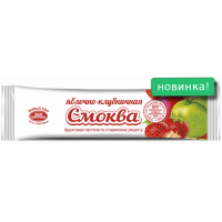 Смоква-фруктовая пастила Яблочная с клубникой, Эко пастила, 30 г Смоква-фруктовая пастила Яблочная с клубникой, Эко пастила, 30 г