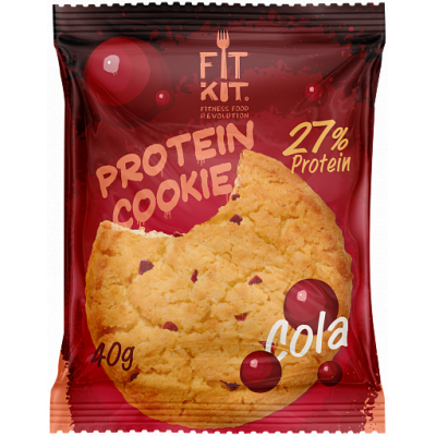 Протеиновое печенье Кола, FitKit, 40 г
