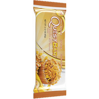 Протеиновый батончик Banana Nut Muffin Бананово-ореховый маффин, Questbar , 60 г Протеиновый батончик Banana Nut Muffin Бананово-ореховый маффин, Questbar , 60 г