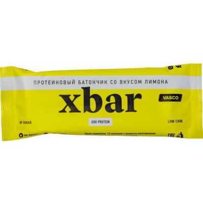 Протеиновый батончик Xbar Лимон, Васко, 60 г