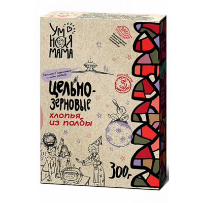 Хлопья из полбы, Умная Мама, 300 г