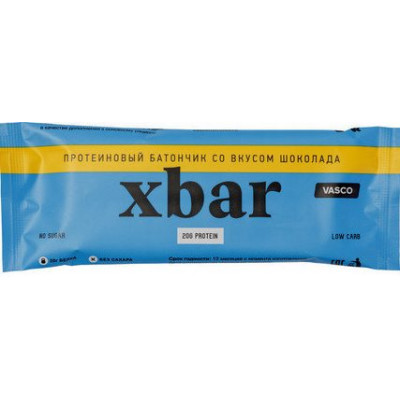 Протеиновый батончик Xbar Шоколад, Васко, 60 г